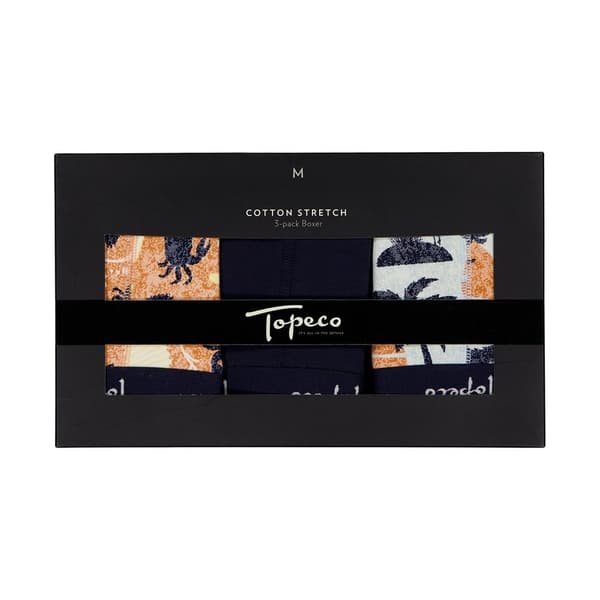 Topeco Regular boxer bomullsstretch 3-pack