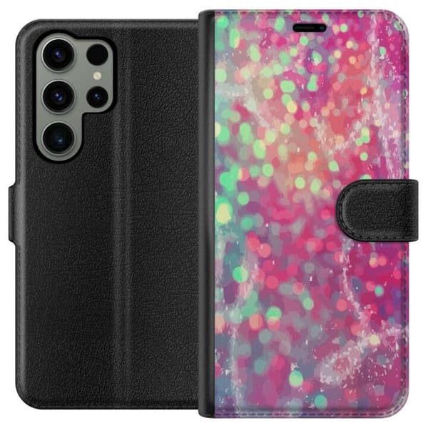 Kompatibel Tegnebogsetui til Samsung Galaxy S23 Ultra Glitter