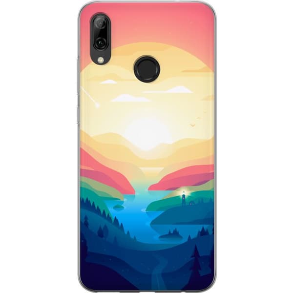 Kompatibelt Mobildeksel til Huawei P smart 2019 Rosa horisont