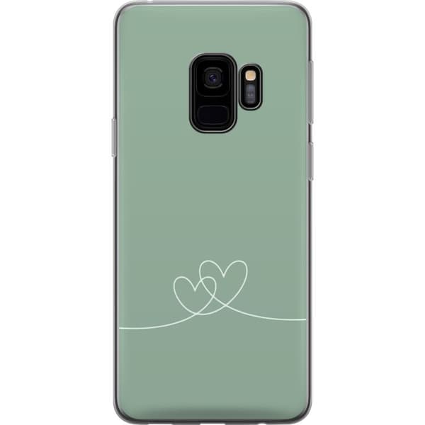 Kompatibelt Mobildeksel til Samsung Galaxy S9 Grønt Hjerte