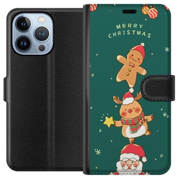 Yhteensopiva Lompakkokotelo Apple iPhone 13 Pro Hyvää Joulua