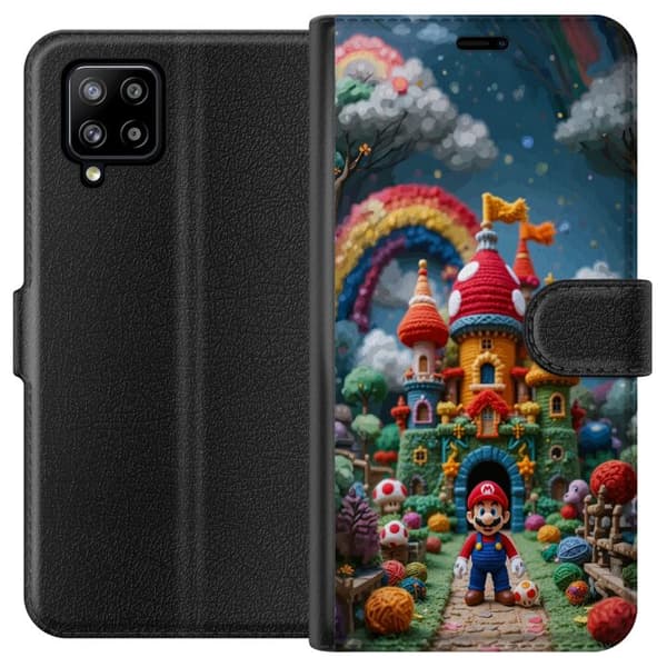 Kompatibel Tegnebogsetui til Samsung Galaxy A42 5G Super Mario-inspireret eventyr tema