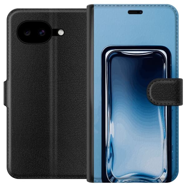 Kompatibel Tegnebogsetui til Google Pixel 10a Blå glaseffekt