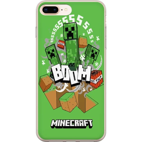 Kompatibel Mobilcover til Apple iPhone 8 Plus Minecraft