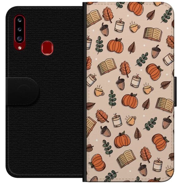 Kompatibelt Plånboksfodral till Samsung Galaxy A20s Mönster