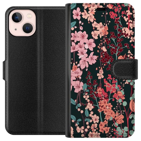 Kompatibelt Plånboksfodral till Apple iPhone 13 mini Herbaceous Retro
