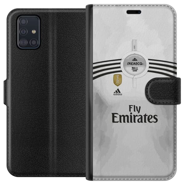 Kompatibel Tegnebogsetui til Samsung Galaxy A51 Vit fotbollströja