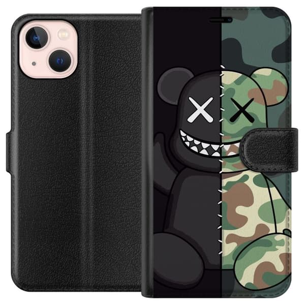 Kompatibelt Plånboksfodral till Apple iPhone 13 mini Army
