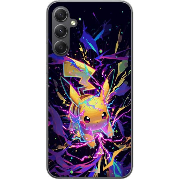 Kompatibelt Mobildeksel til Samsung Galaxy A05s Dynamisk Pikachu-motiv med fargerike effekter