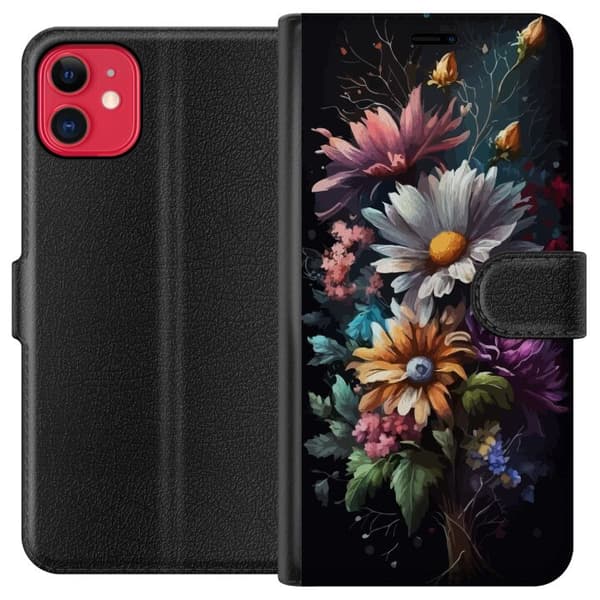 Kompatibelt Plånboksfodral till Apple iPhone 11 Blommor
