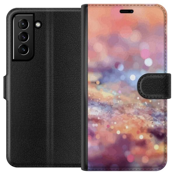 Kompatibelt Lommeboketui til Samsung Galaxy S21+ 5G Glitter