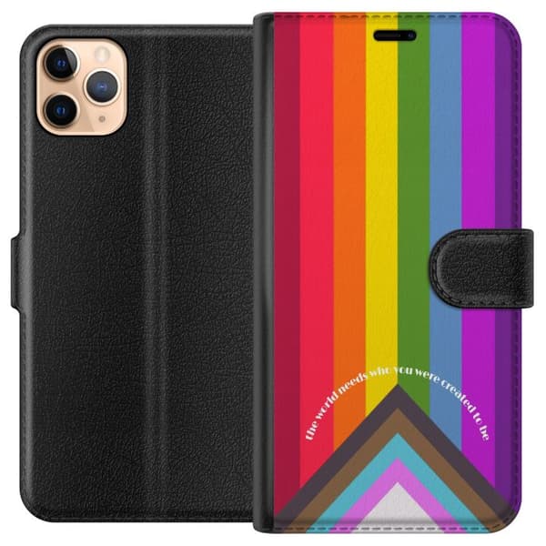 Kompatibel Tegnebogsetui til Apple iPhone 11 Pro Max Hej verden!