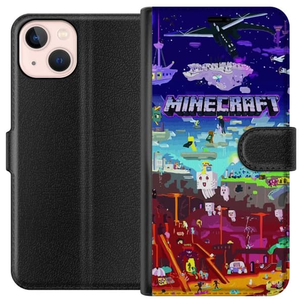 Kompatibelt Lommeboketui til Apple iPhone 13 mini MineCraft