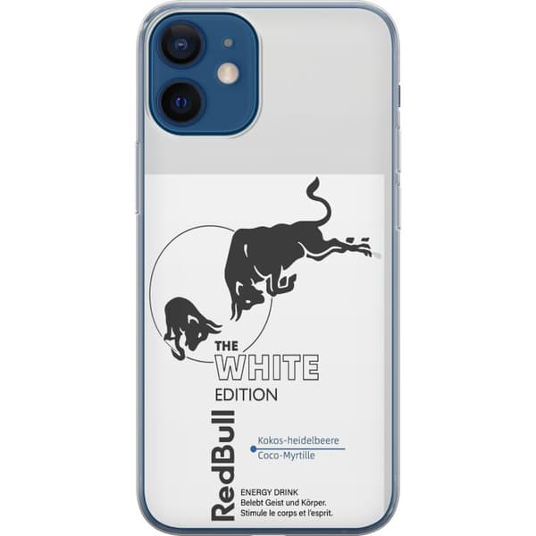 Kompatibelt Mobildeksel til Apple iPhone 12 Moderne Red Bull White Edition design
