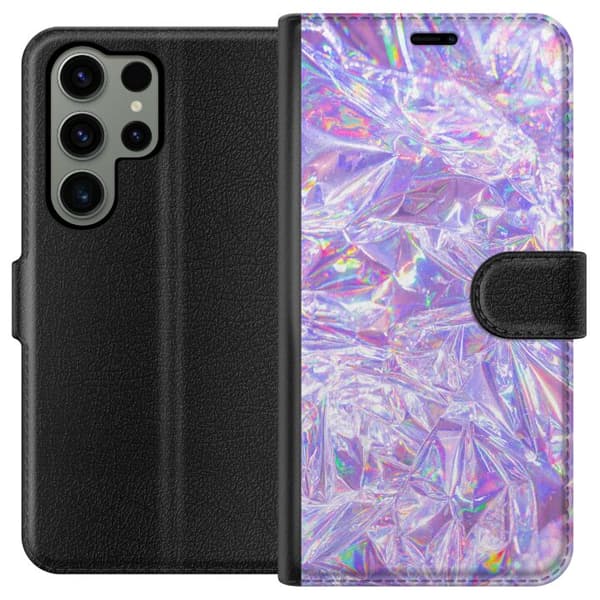 Kompatibel Tegnebogsetui til Samsung Galaxy S23 Ultra Glitter