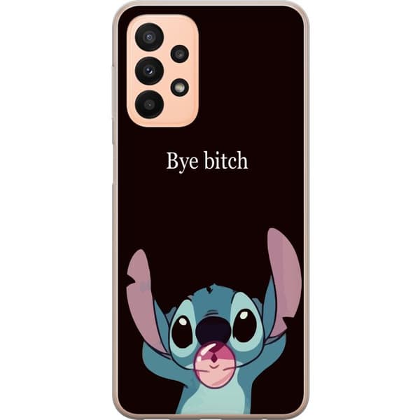 Kompatibelt Mobilskal till Samsung Galaxy A23 Bye bitch, Stitch