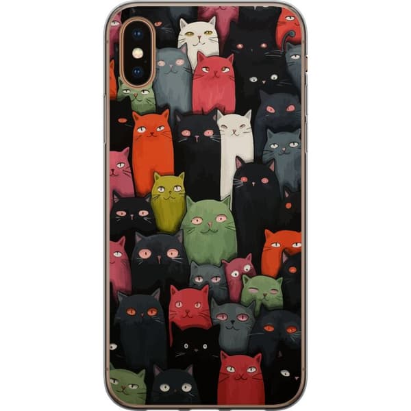 Kompatibelt Mobilskal till Apple iPhone XS Katter