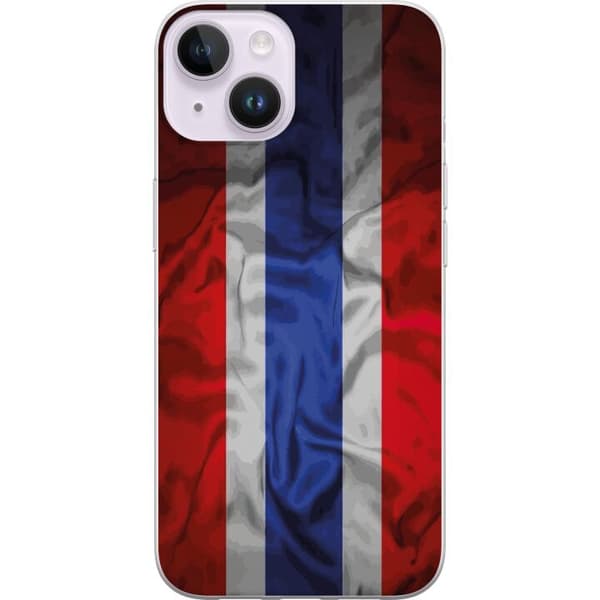 Kompatibelt Mobildeksel til Apple iPhone 14 Plus Ren flaggdesign med nasjonale farger