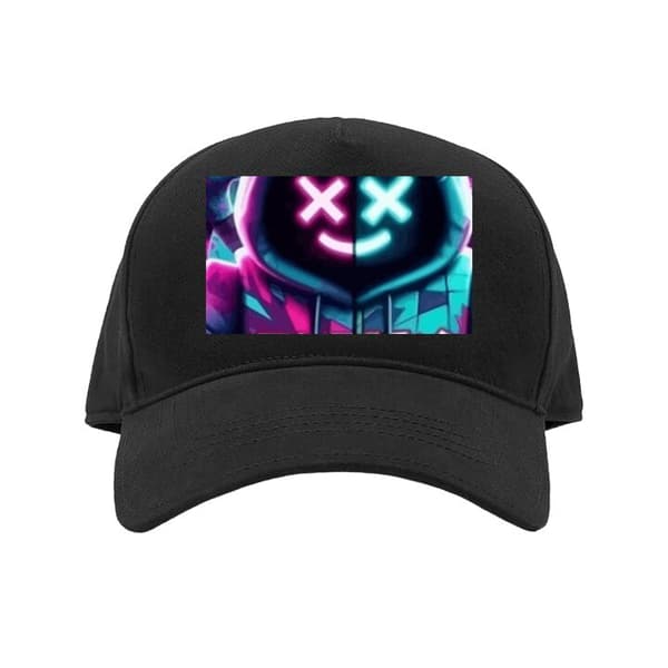Børne-Kasket Roblox | Marshmello Roblox | Marshmello Sort Barn