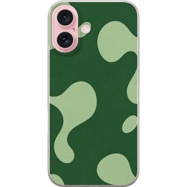 Kompatibelt Mobilskal till Apple iPhone 16 Matcha Shapes