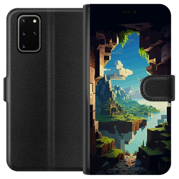 Kompatibelt Plånboksfodral till Samsung Galaxy S20+ Minecraft