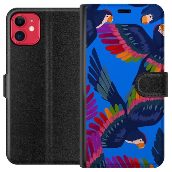 Kompatibel Tegnebogsetui til Apple iPhone 11 Fugle