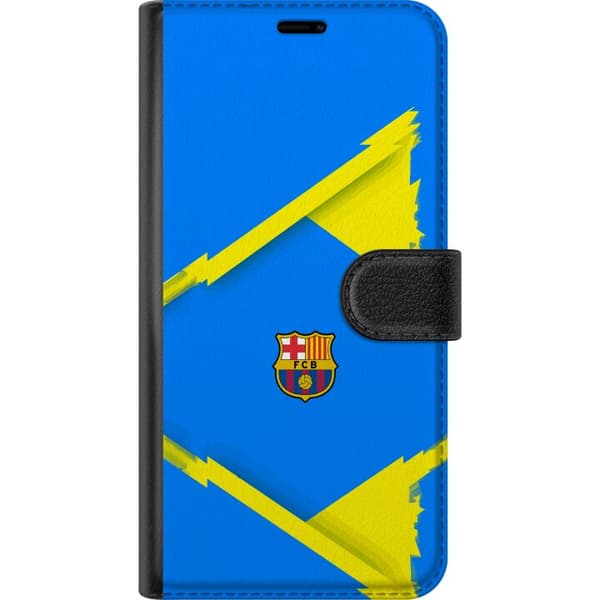 Kompatibelt Lommeboketui til Apple iPhone 17 Pro Max Blågul fotbollsdesign