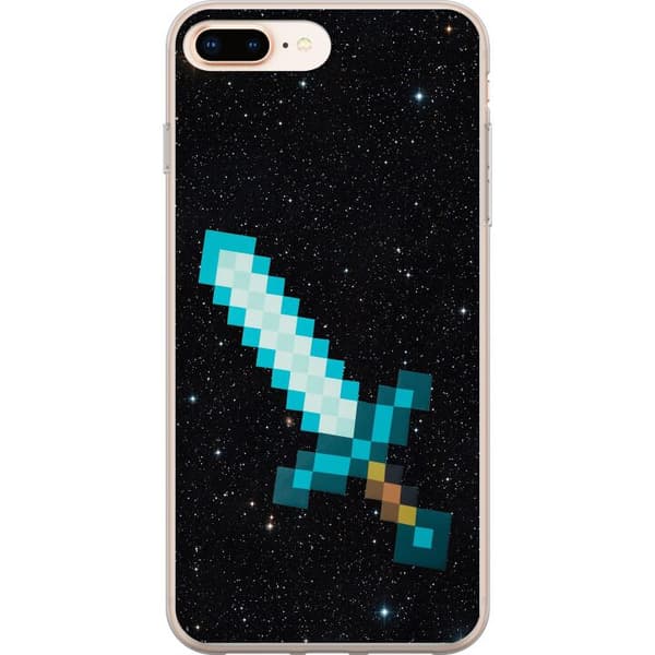 Kompatibelt Mobilskal till Apple iPhone 8 Plus Minecraft Svärd
