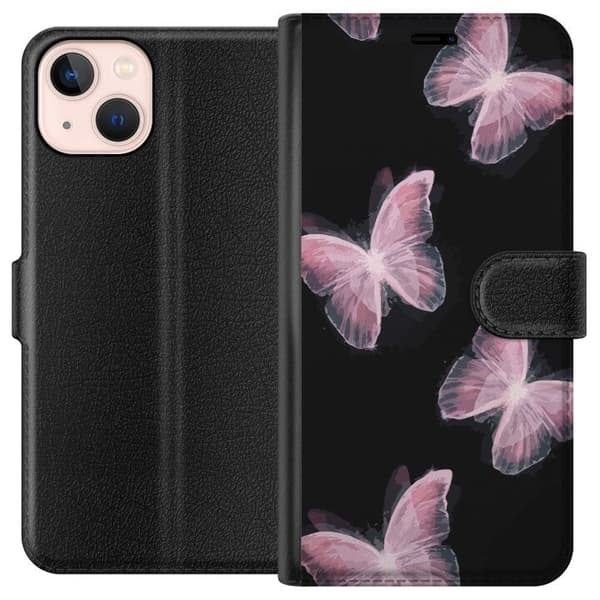 Kompatibelt Plånboksfodral till Apple iPhone 13 mini Fjärillar