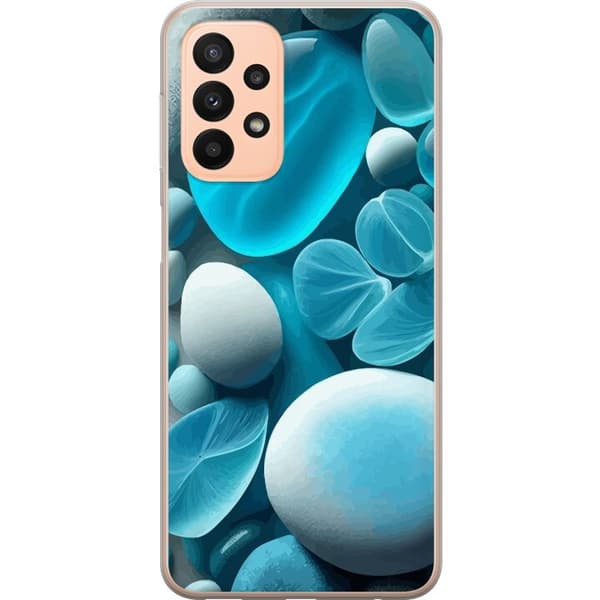 Kompatibelt Mobilskal till Samsung Galaxy A23 Glasstenar