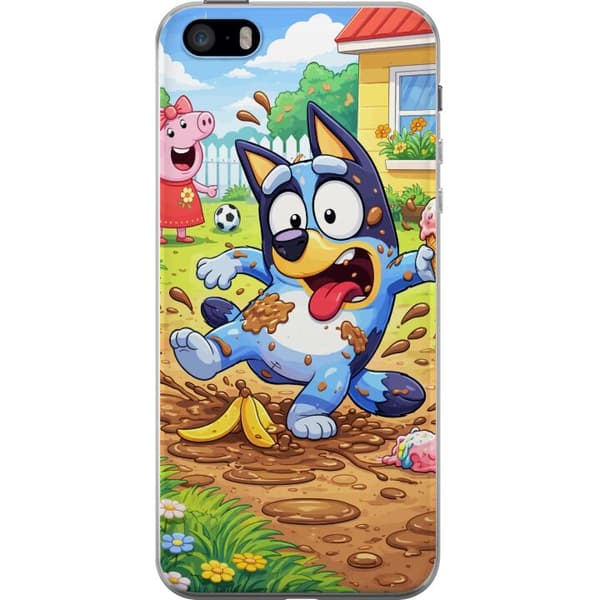 Kompatibelt Mobildeksel til Apple iPhone SE (2016) Blåy