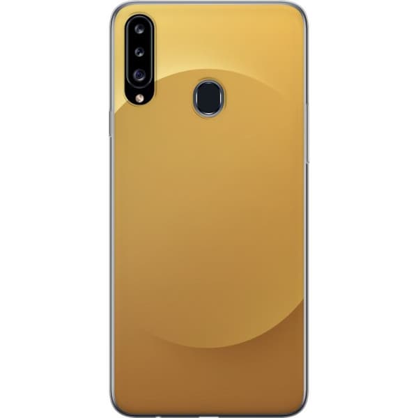 Kompatibelt Mobilskal till Samsung Galaxy A20s Guld Prick