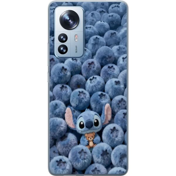 Kompatibelt Mobildeksel til Xiaomi 12 Pro Blå figur bland blåbär