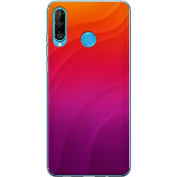Kompatibelt Mobilskal till Huawei P30 lite Sunset Waves