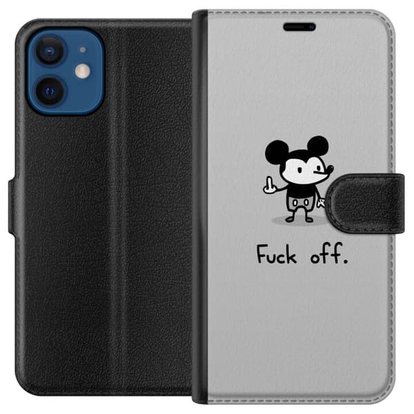 Kompatibel Tegnebogsetui til Apple iPhone 12 mini  Mickey Mouse Knep