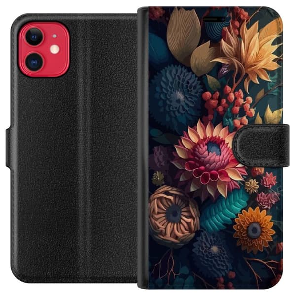 Kompatibelt Plånboksfodral till Apple iPhone 11 Blommor