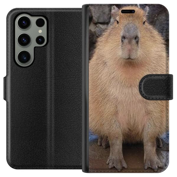 Kompatibel Tegnebogsetui til Samsung Galaxy S23 Ultra Capybara