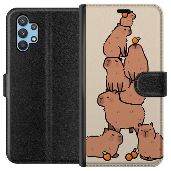 Kompatibelt Plånboksfodral till Samsung Galaxy A32 5G Capybara