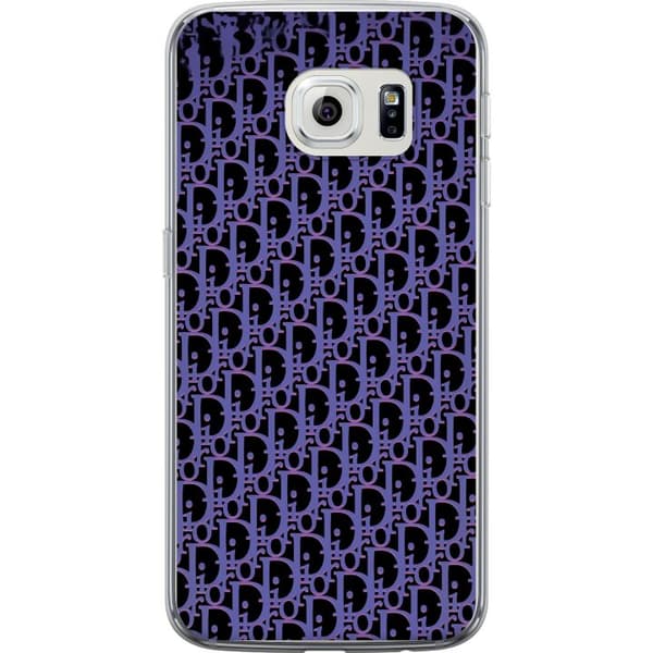 Kompatibelt Mobildeksel til Samsung Galaxy S6 edge Moderneluksuriøst monogram i stilrent design