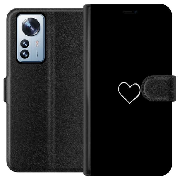 Kompatibel Tegnebogsetui til Xiaomi 12 Pro Hjerte