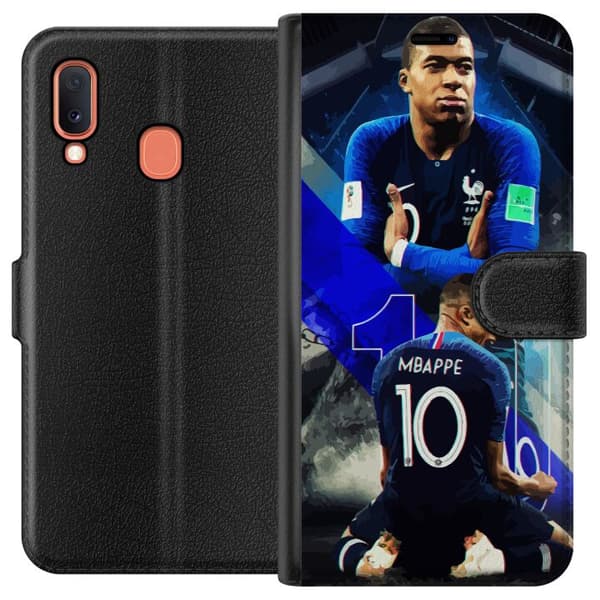 Kompatibelt Plånboksfodral till Samsung Galaxy A20e Kylian Mbappé