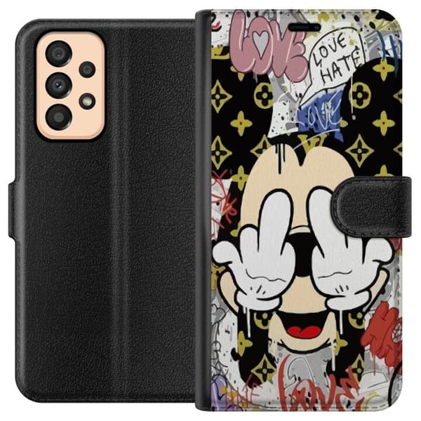 Kompatibel Tegnebogsetui til Samsung Galaxy A33 5G Mickey Mouse