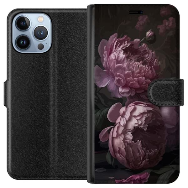 Kompatibelt Lommeboketui til Apple iPhone 13 Pro Max Blommor