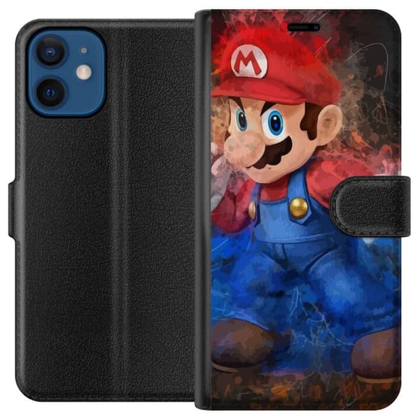 Kompatibel Tegnebogsetui til Apple iPhone 12 Super Mario Bros