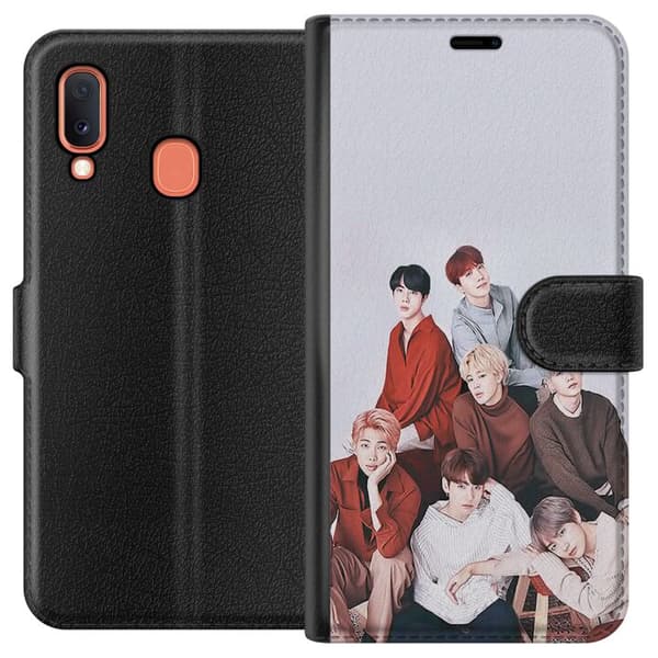 Kompatibelt Plånboksfodral till Samsung Galaxy A20e K-POP BTS