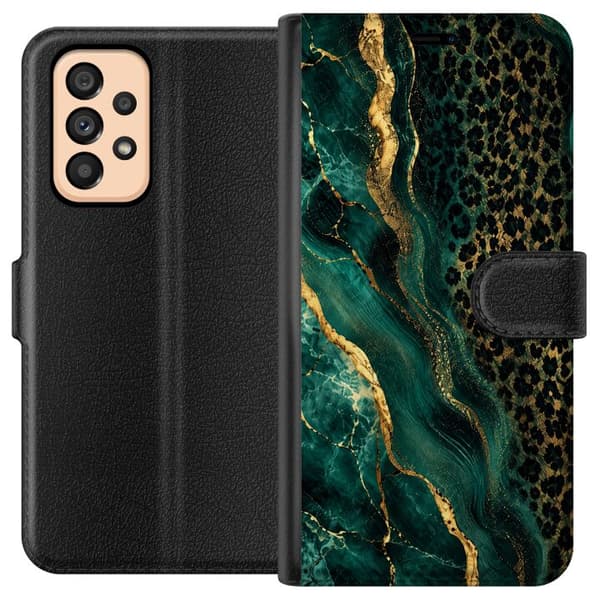 Kompatibelt Plånboksfodral till Samsung Galaxy A53 5G Emerald Leopard