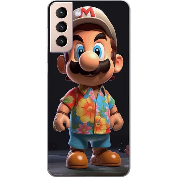 Kompatibelt Mobildeksel til Samsung Galaxy S21 Super Mario