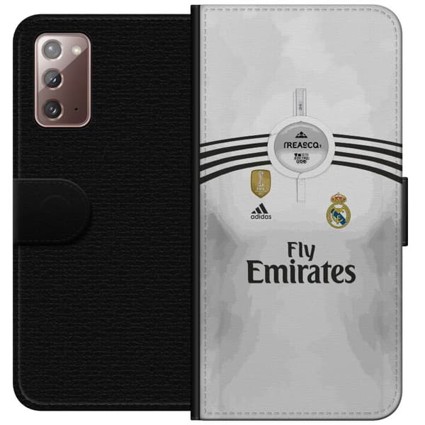 Kompatibel Tegnebogsetui til Samsung Galaxy Note20 Vit fotbollströja