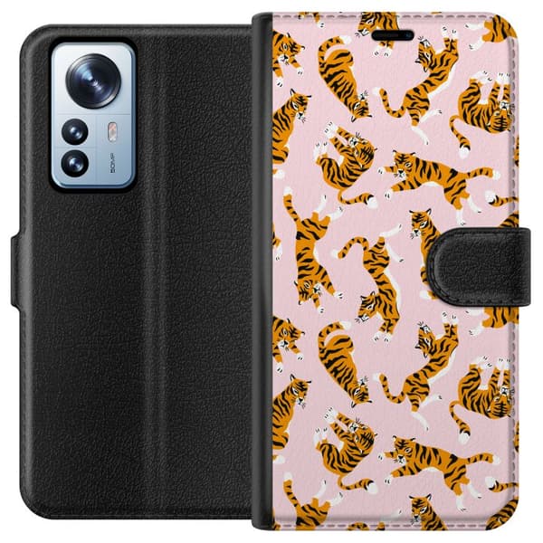 Kompatibelt Plånboksfodral till Xiaomi 12 Pro Tiger