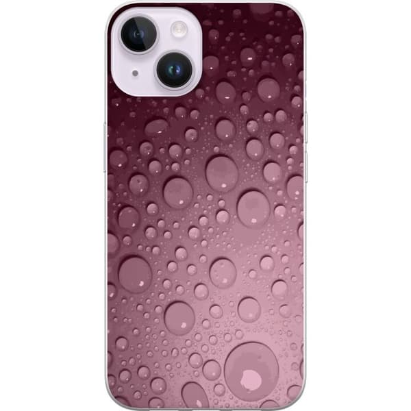 Kompatibelt Mobildeksel til Apple iPhone 15 Rosa vattendroppar